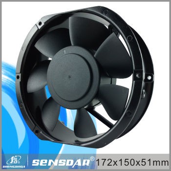 172x150x51mm Brushless DC Axial Fan 12v 24v 48v 7 Blades